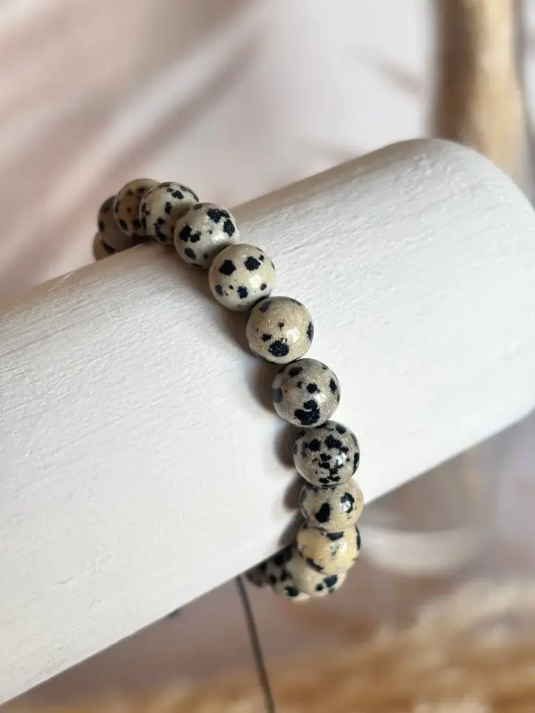 Pulsera Jaspe Dalmata 8mm