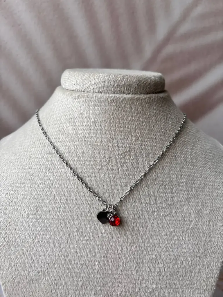 Collar minimedalla corazon silver
