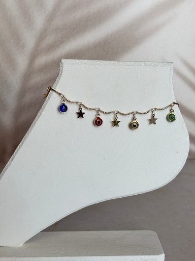 [CA-000136] Tobillera Evil Eye