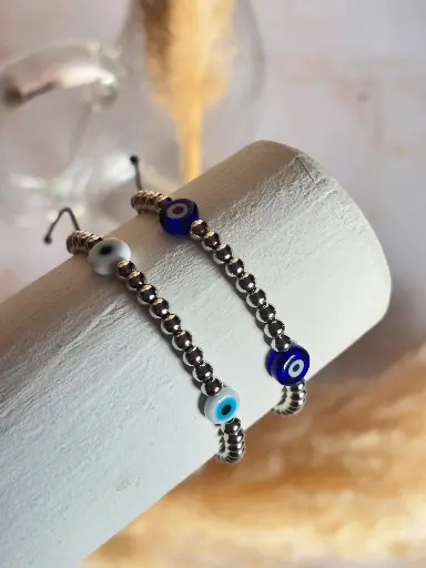 [CA-000156] Pulsera Ojo Turco Silver