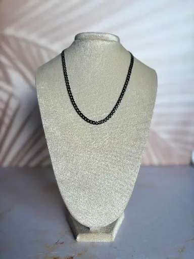 [CA-000358] Collar Eslabones negros