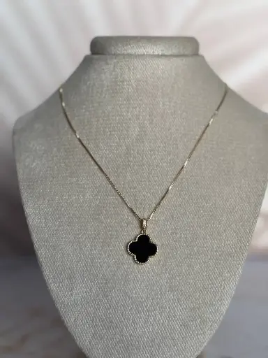[CA-000370] Collar Van Cleef Negro		