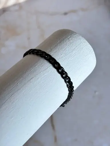 [CA-000398] Pulsera eslabones black