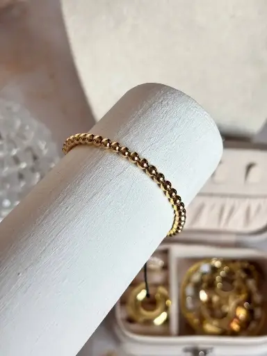 [CA-000429] Pulsera Balines Gold 