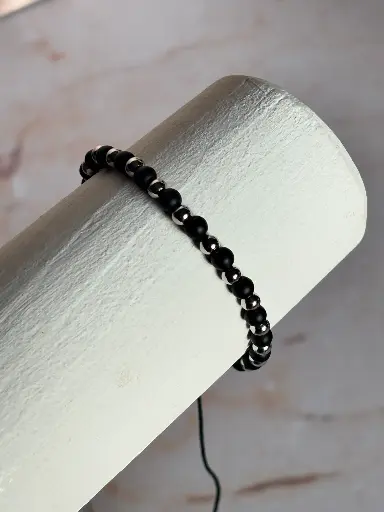 [CA-000451] Pulsera Onix Silver