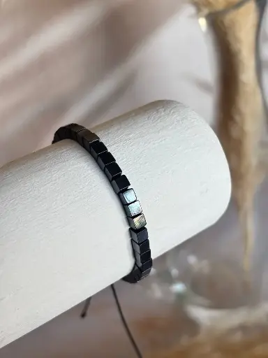 [CA-000477] Pulsera Acerina Cubo